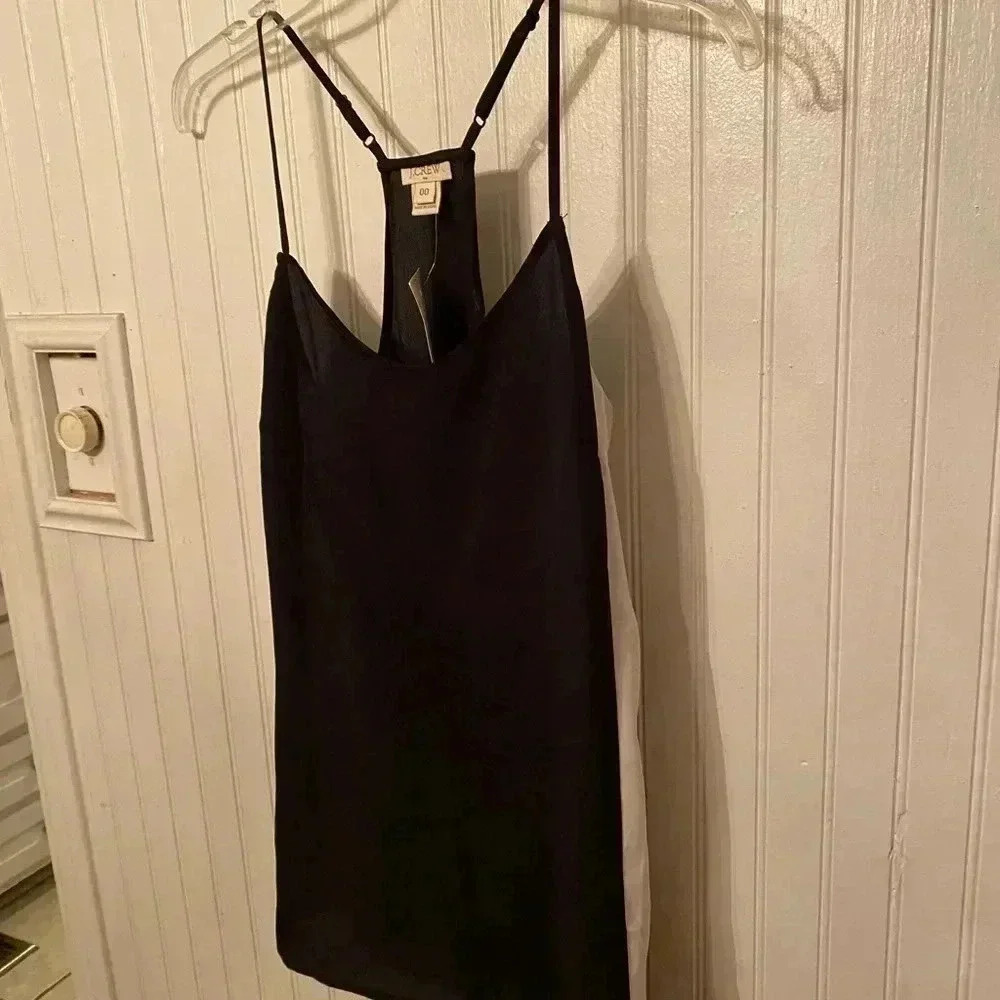 NWT J. Crew white paneled tank top